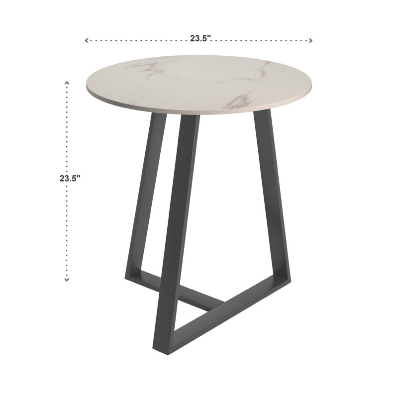 Ensemble de tables basses 2 pièces Kashlee, Blanc