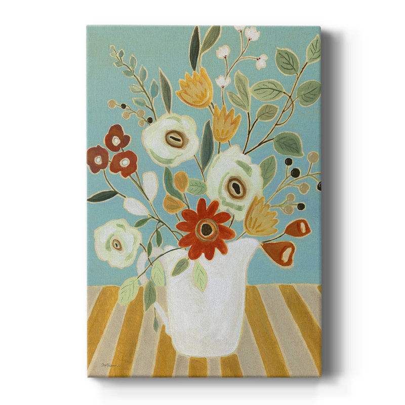Joyful Blossoms I - galerie Cavas sur mesure, H 18 po x l 12 po