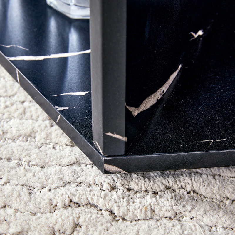 Table basse Hexagonal, H 14,08 po x L 25,16 po x l 21,84 po