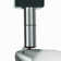 Metal Track Light With Interchangeable Round Glass Shade, Silver And White