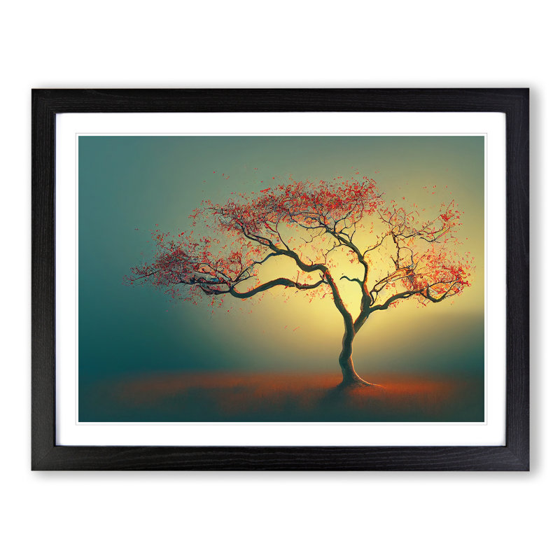 Sparkling Apple Tree - Framed Print, Black, 46cm H x 64cm W x 2cm D