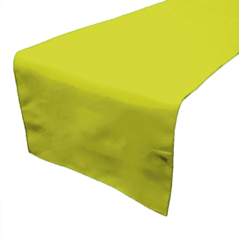 Ollig Rectangle Polyester Table Runnner, 72" x 24" , Highlighter Yellow