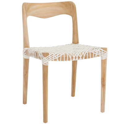 Chaise d'appoint Aruna en beige / crème