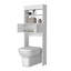 Tablette de rangement pour salle de bain 2 portes au-dessus de la toilette