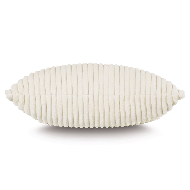 Coussin en velours côtelé Bishop, Carré