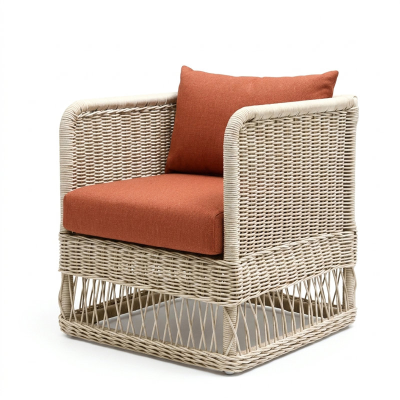 Destin Pebble Outdoor Patio Club Chairs - Play Adobe, Play Adobe, White