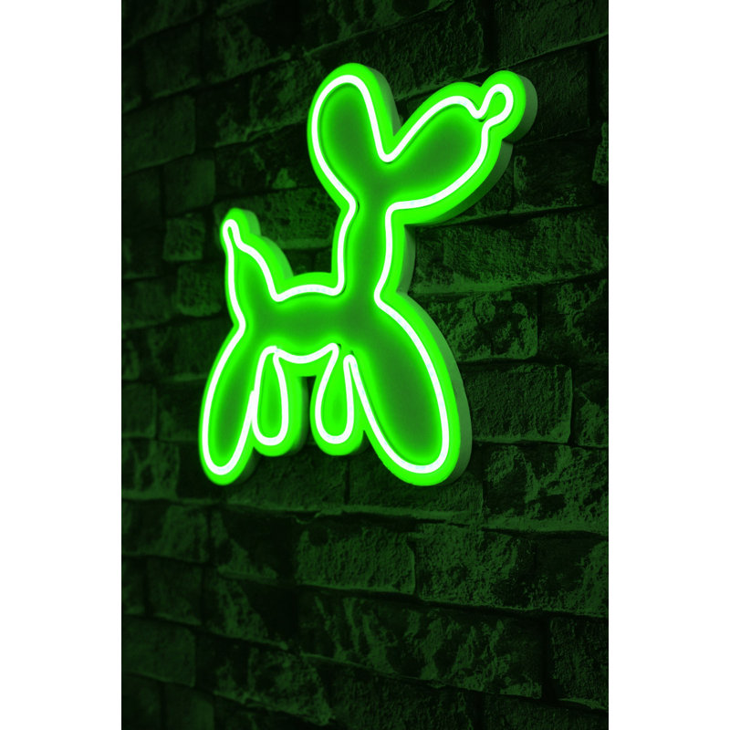 Bande d'éclairage flexible à DEL néon, imperméable IP67, couleur verte, 14,6 x 12,2 x 1,2 pouces | Adaptateur 12V DC 4A, 570 lumens, modèle en mousse de PVC | Idéal pour la décoration intérieure et extérieure, écoénergétique et durable