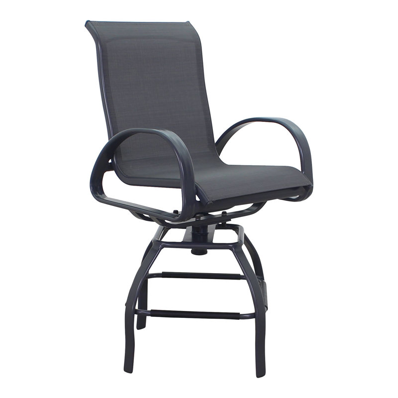 Tabouret de bar 30 po Temani, Gris foncé, Gris