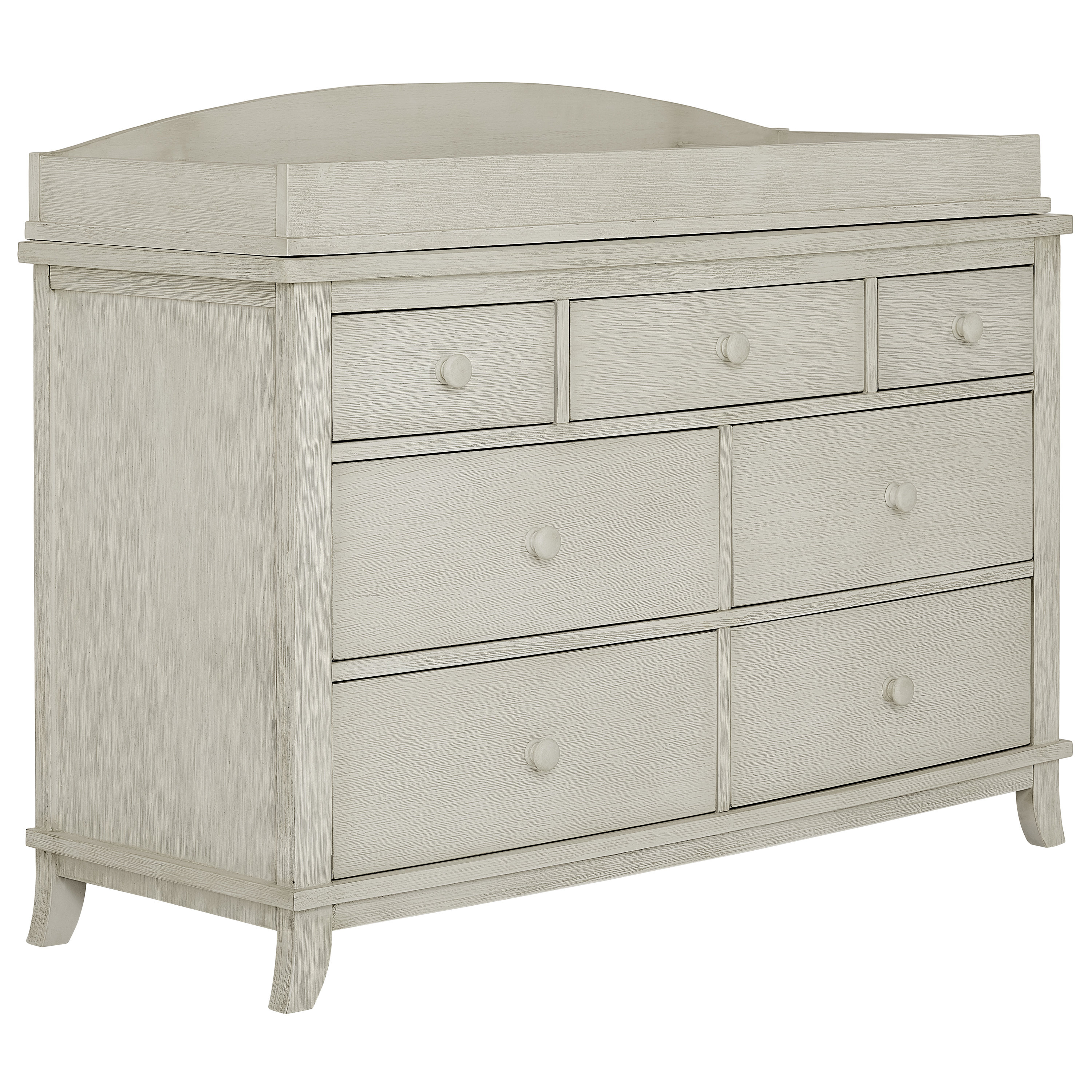 Evolur Amsterdam Glazed Brush White Changing Table Topper Wayfair