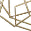 Décoration murale de formes abstraites en fer doré de 47,4 pouces de largeur-518922385-518922380