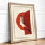 Modernist Bird Study Mid-Century - Framed Print-508905953-508905955