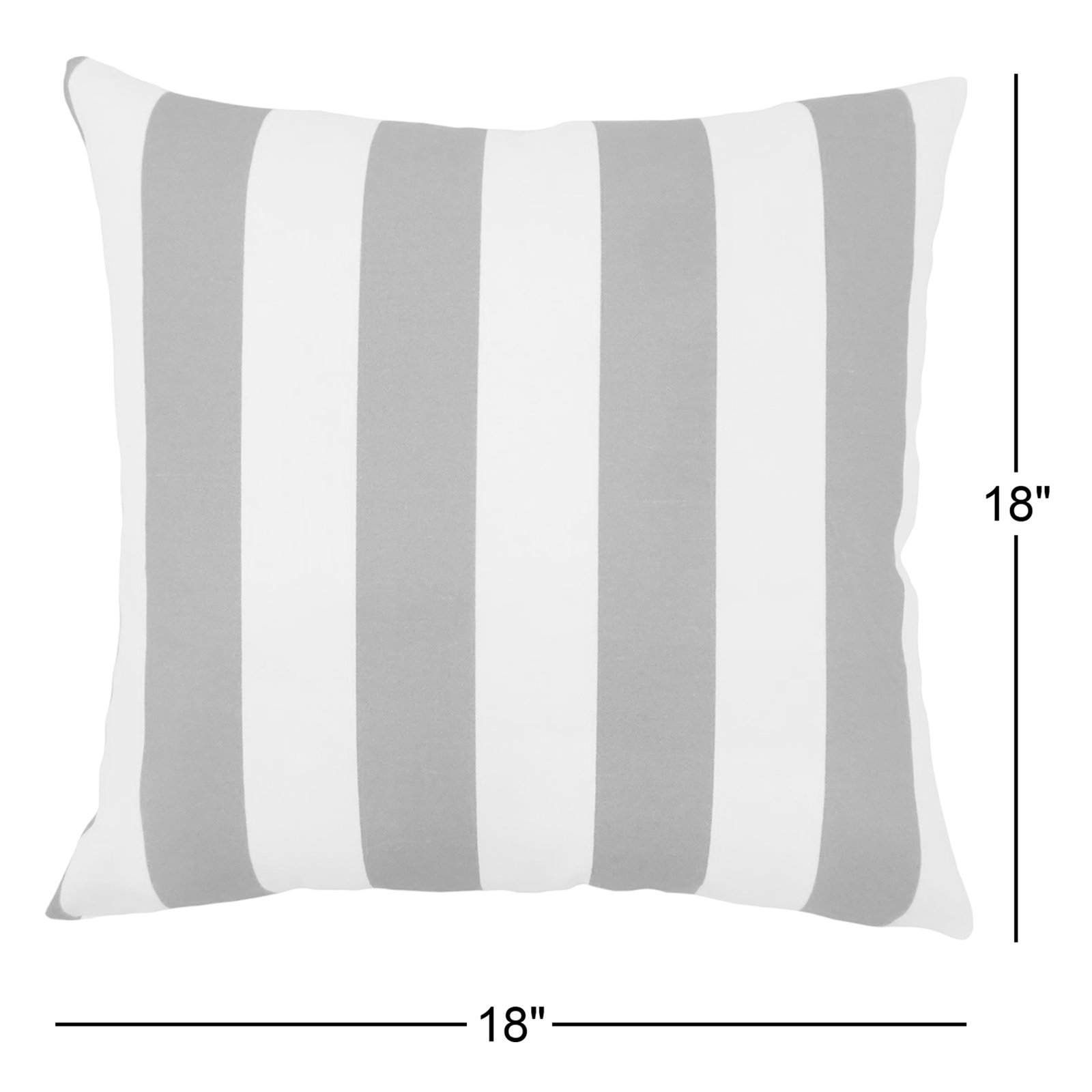 Throw Pillow, 20" H x 20" W x 5" D, Ebony