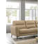 Ensemble de canapé modulaire en cuir taupe 2 pièces