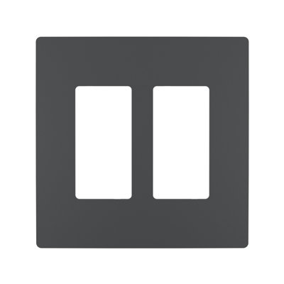 Radiant 2-Gang Decorator Rocker Screwless Wall Plate
