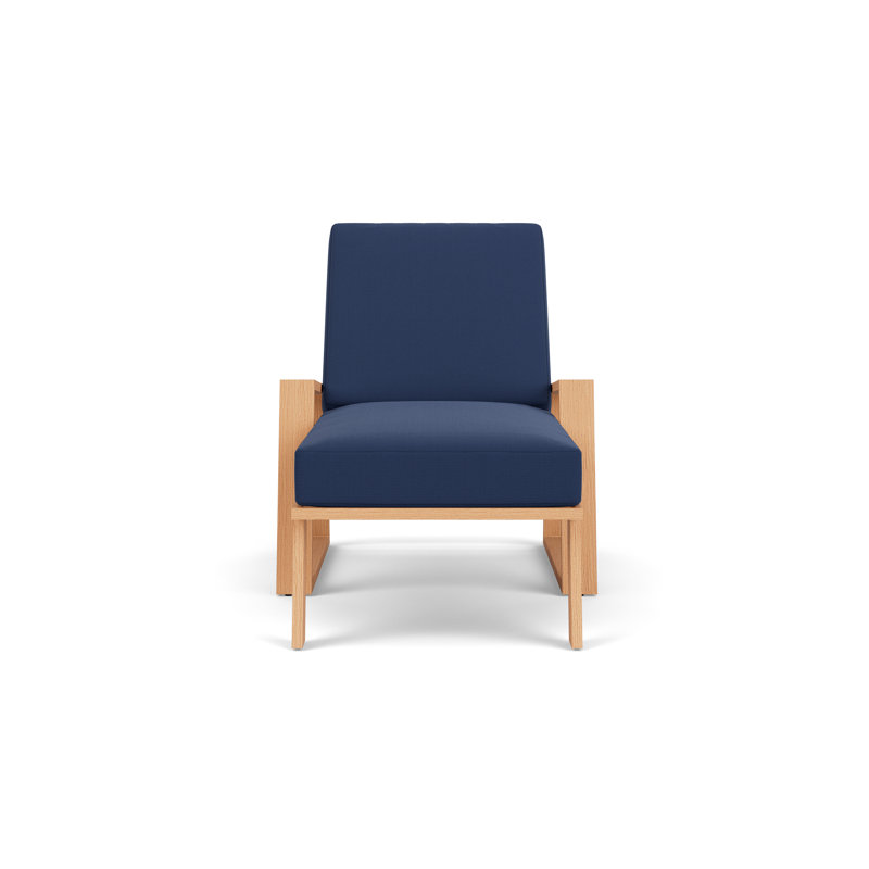 Pursuit Outdoor Chaise Lounge, Beach Navy
