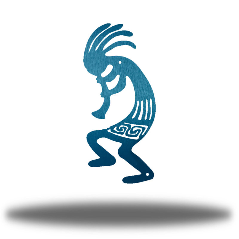 Décoration murale Kokopelli, Or, H 30 po x l 13,5 po x P 0,06 po