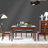 Nut-brown Rectangular Solid Wood Dining Table