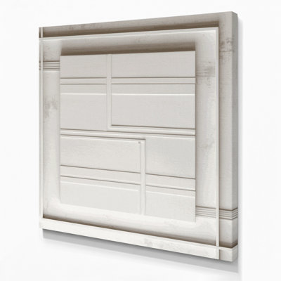 Minimalisme 13, art mural sur toile beige