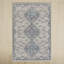 Phoebe Machine WashableOriental Area Rug in Cream/Blue-1936565549