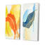 «Trendy Abstracts with Colorful Shapes I», ensemble de 2 peintures-2070915250-2070915249