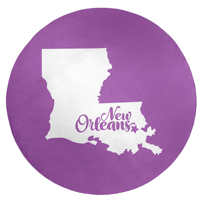 Tapis en poly-chenille louisiana new orléans