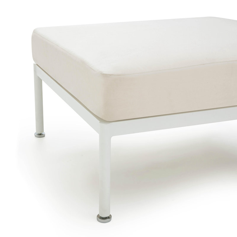 Cream Outdoor Ottoman