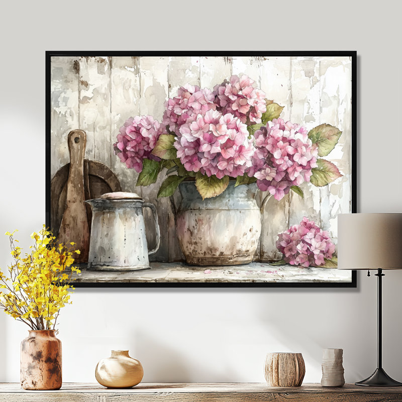 Dormalee - Floral Wall Art, 12" H x 20" W, Impression sur cadre flottant, Natural