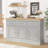 Ivison 47.4'' Wide Modern Sideboard Buffet with 3 Drawers, Adjustable Shelves