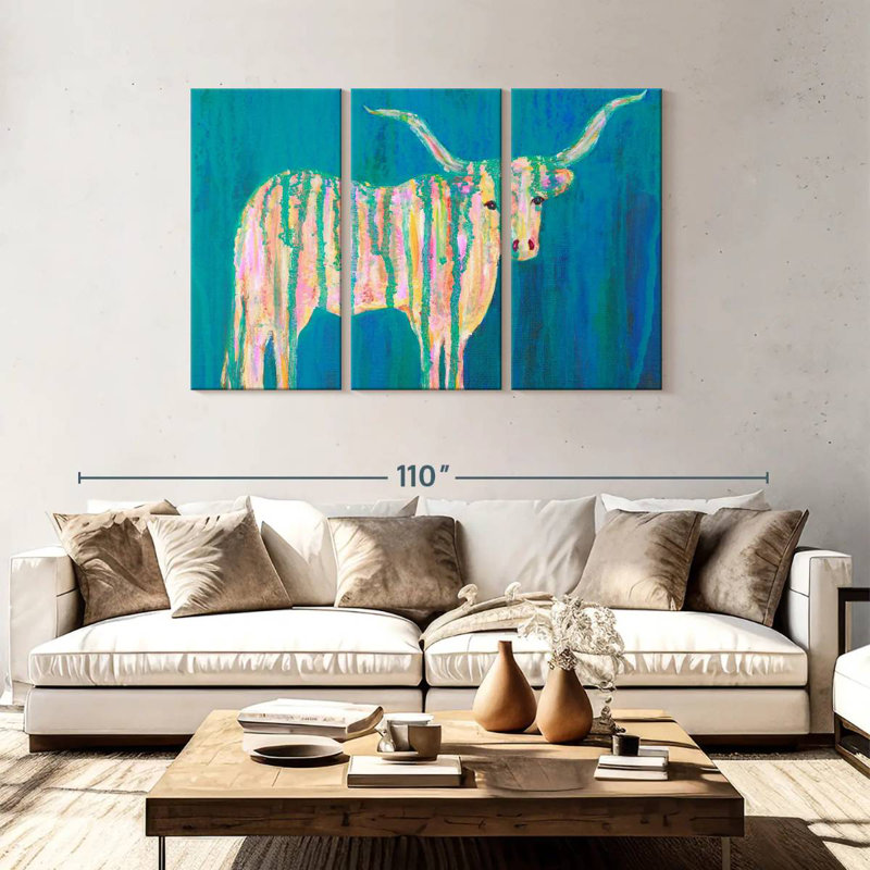 Brampt Texas Longhorns, 48" H x 74" W