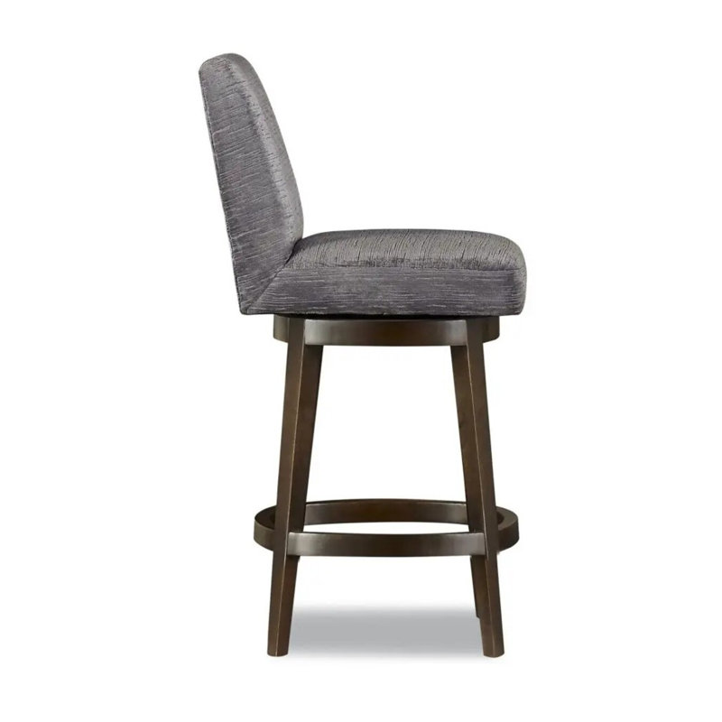Upholstered Stool with Solid Wood Frame, 61680-76