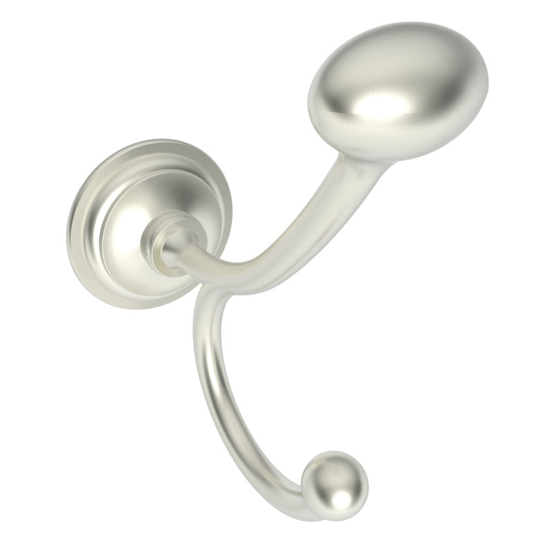 London Terrace Double Robe Hook, Satin Nickel