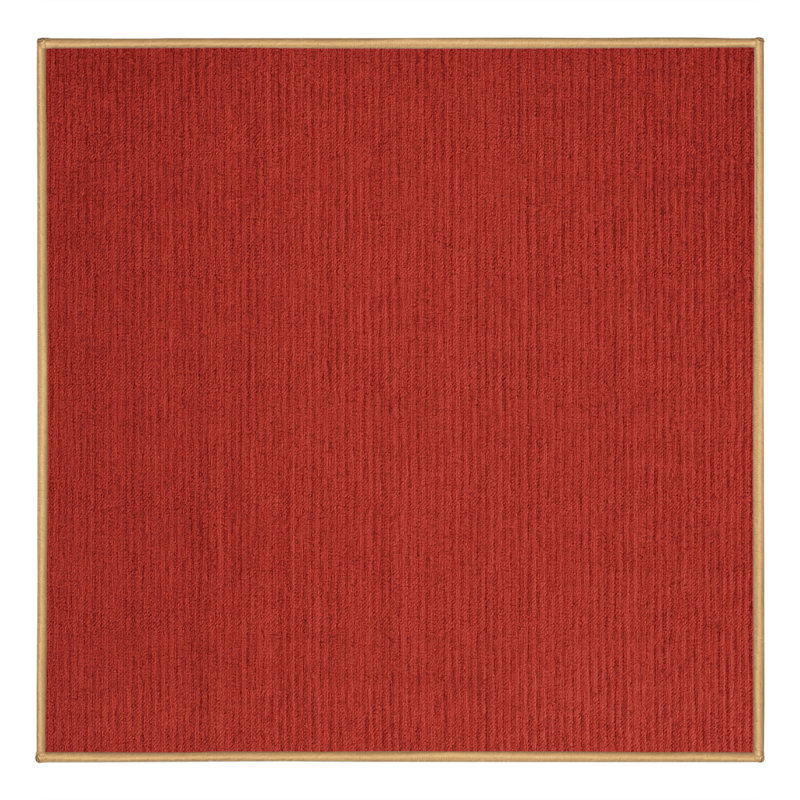 Tapis brun uni lavable à la machine, Carré 8 pi