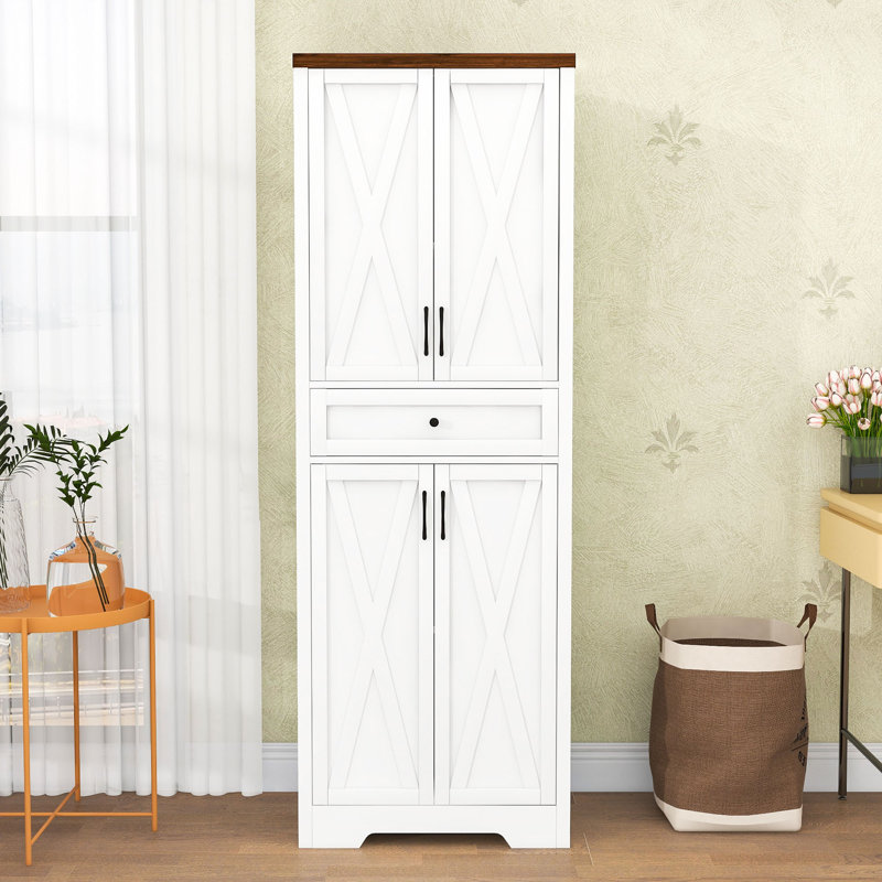 Tall Cabinet with Drawer and Adjustable Shelves