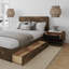 Ensemble de chambre à coucher avec rangement réversible 2 pièces Elnaz-660710057-660710056