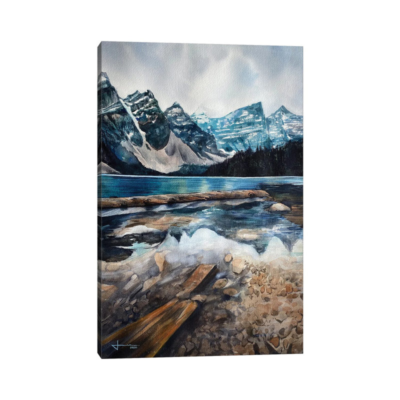 Moraine II by Liam Kumawat - Wrapped Canvas Print, 20.32 cm H x 30.48 cm W