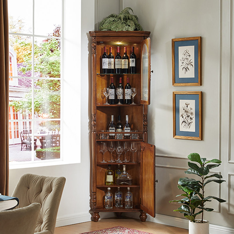 Nut-brown Solid Wood Display Cases