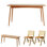 Solid Wood Dining Table Set