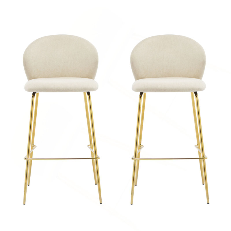 Tabouret de bar d'intérieur rembourré Kira