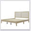 Lit plateforme en bois massif avec rotin-1432180479