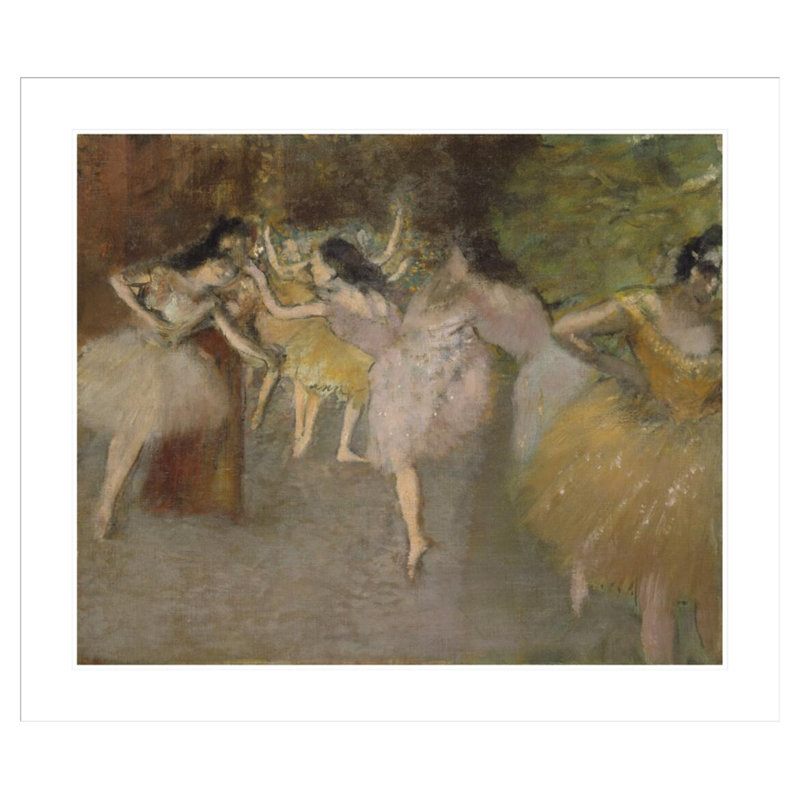 «Rehearsal devant le ballet» par Edgar Degas, impression giclée sur cadre, H 33,5 po x l 39,16 po