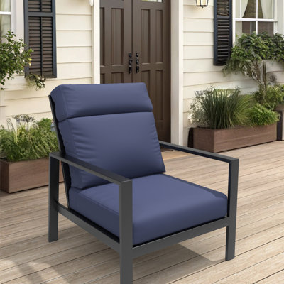 Outdoor High Back Chair Cushion, Adirondack Chair Cushion Set, 6 Inch