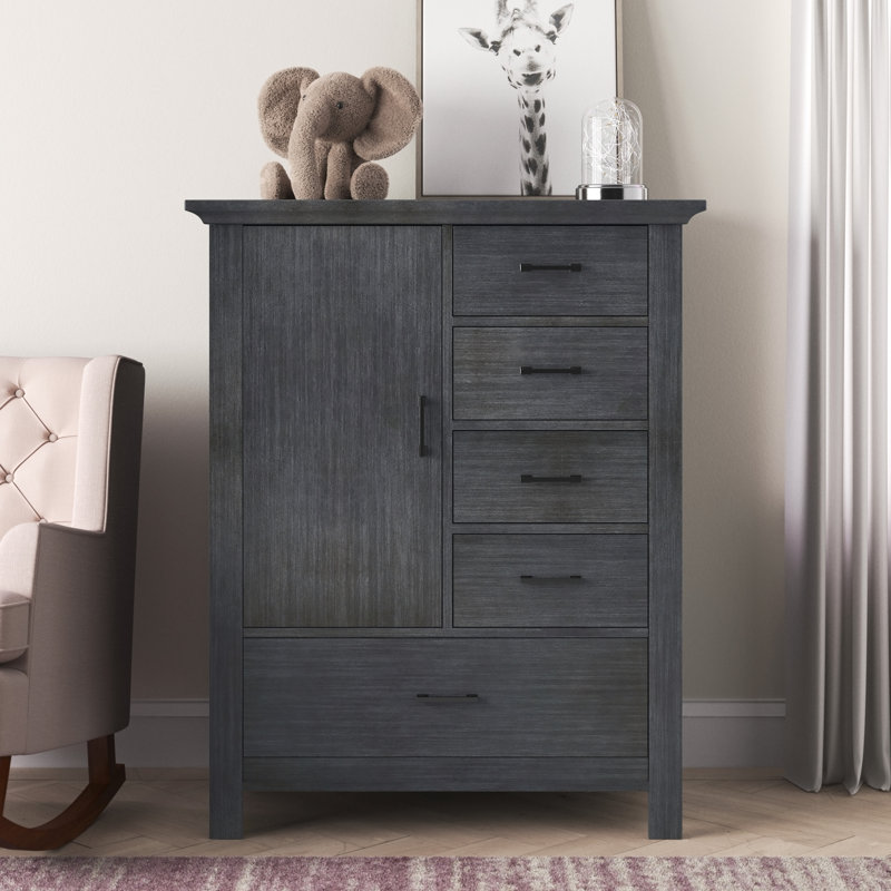 Adame Kids 5 - Drawer Chest, Granite