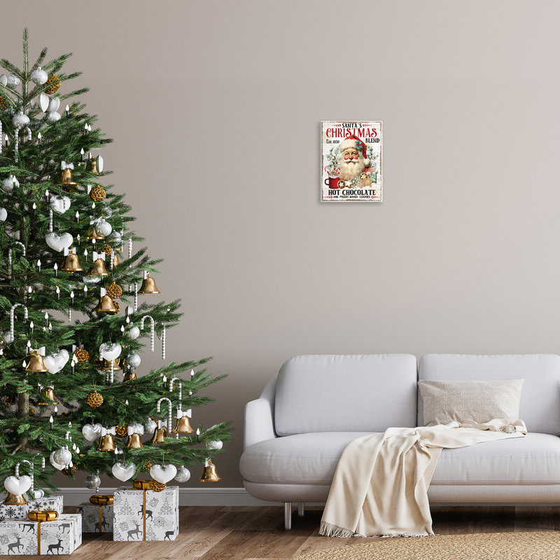 Art mural sur toile Santa's Christmas Blend par Creatif Belle