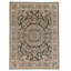 Hand Knotted Wool Area Rug in Black