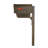 Aluminum Post Mounted Mailbox with Magnetic Closure