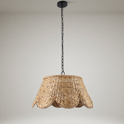 4 Light Rattan Pendant