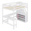 Lit mezzanine double avec bureau en L et escalier de rangement-2124745844