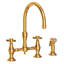 Fairfield Kitchen Bridge Faucet with Side Spray-1260315193