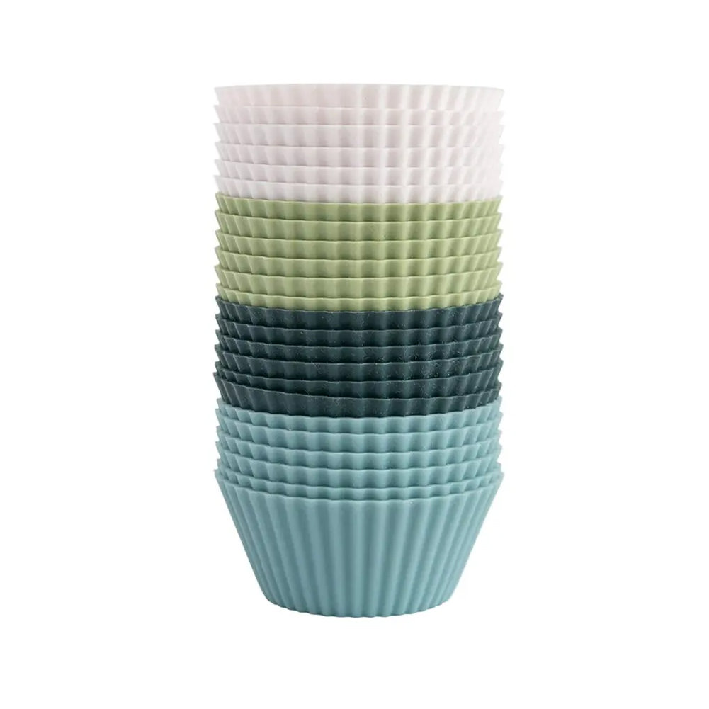 Set Of 24 Silicone Baking Cups