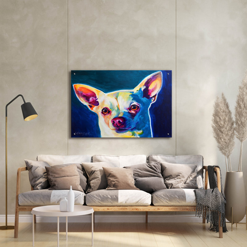 "Chihuahua - Coco" par Dawg Painter, H 24 po x l 36 po x P 0,2 po